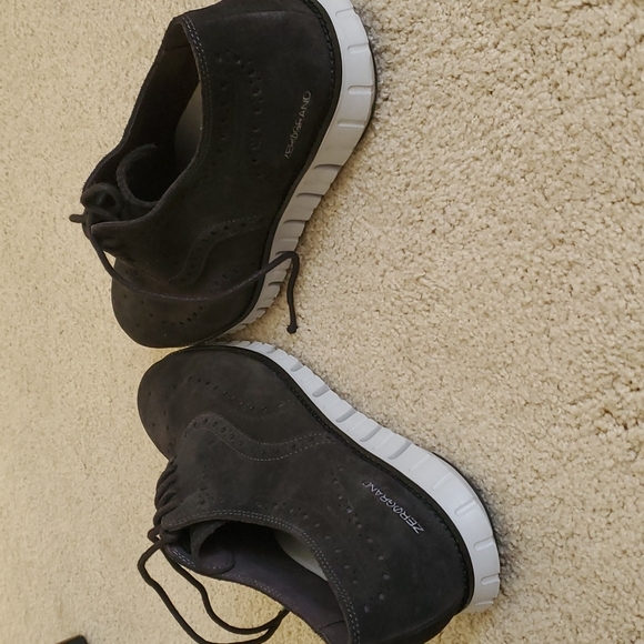 Cole Haan Zerogrand Suede Wingtip Oxford Shoes 11.5 - Picture 3 of 5